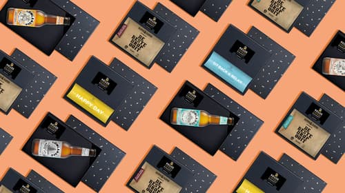 Cadeaupakket met drop, bier of thee: een feest om te geven!