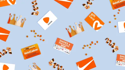 5x Oranje Cadeaukaarten