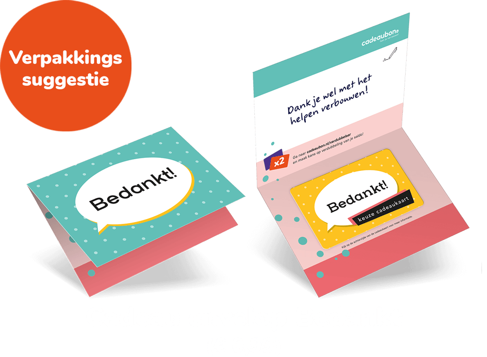 Envelop Bedankt KC
