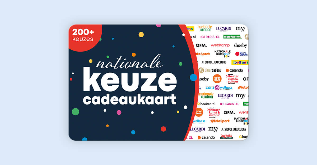 Nationale Keuze Cadeaukaart, bestel ‘m nu! | Cadeaukaart.nl