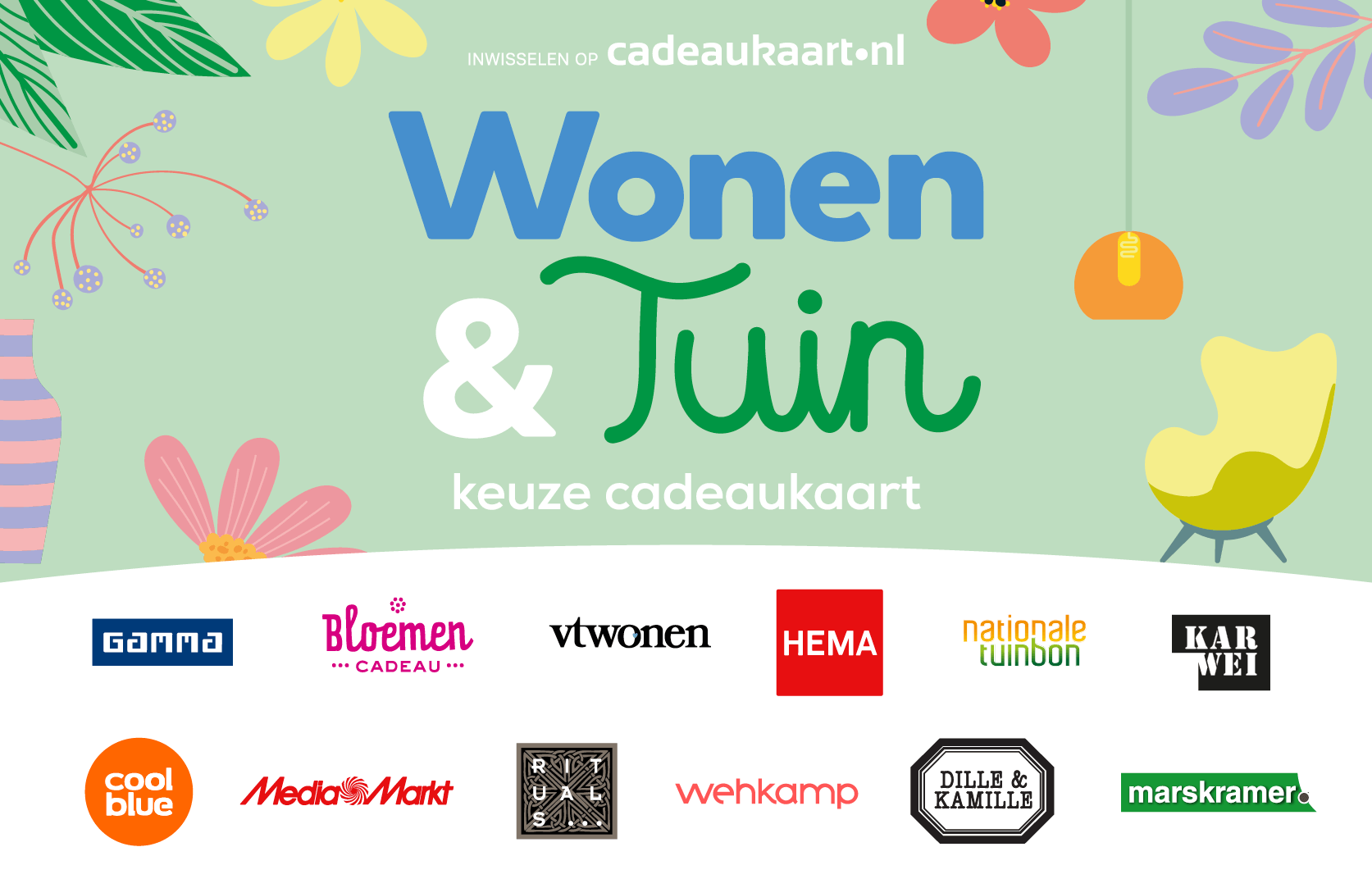 De Wonen & Tuin Keuze Cadeaukaart, bestel ‘m nu! | Cadeaukaart.nl