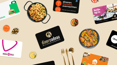 Cadeaukaarten om mee uit eten te gaan