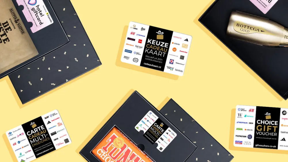 Zakelijke internationale cadeaukaarten