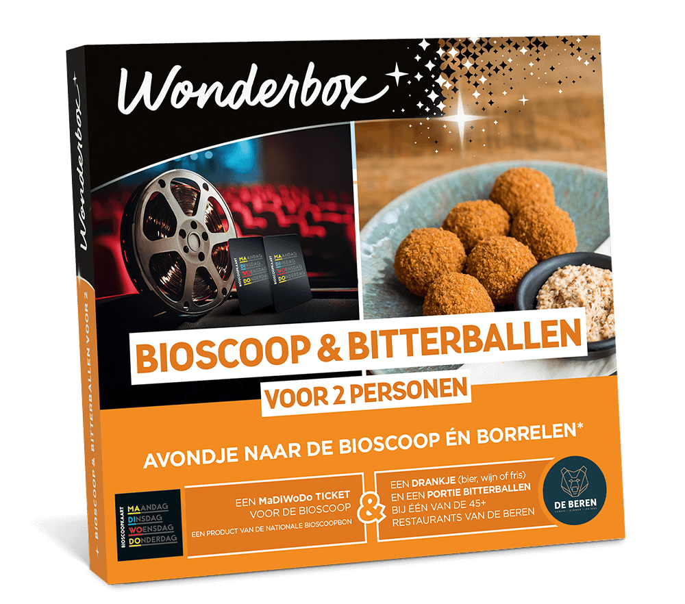 Wonderbox Happy – Bioscoop & Bitterballen (voor 2 personen)