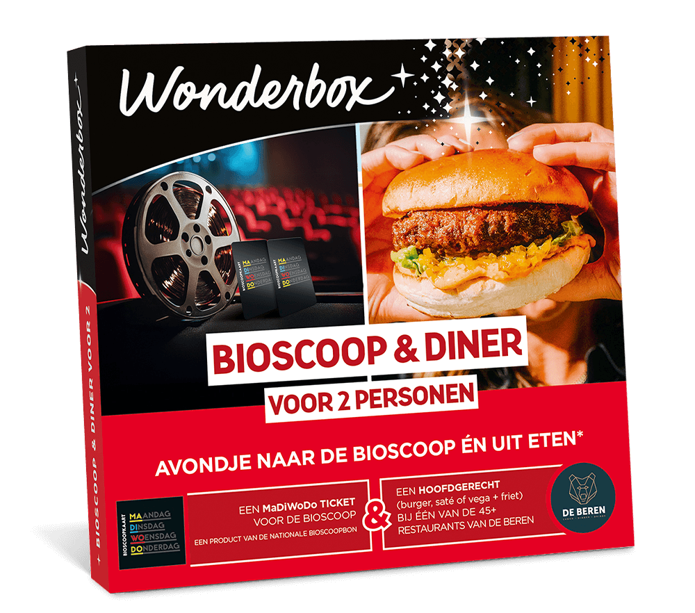 Wonderbox - Bioscoop & Diner (voor 2 personen)