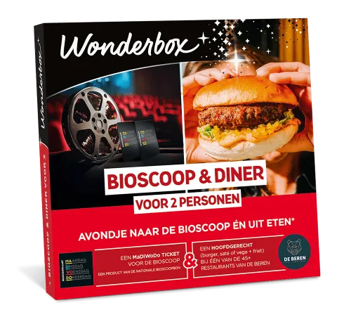 Wonderbox - Bioscoop & Diner (voor 2 personen)