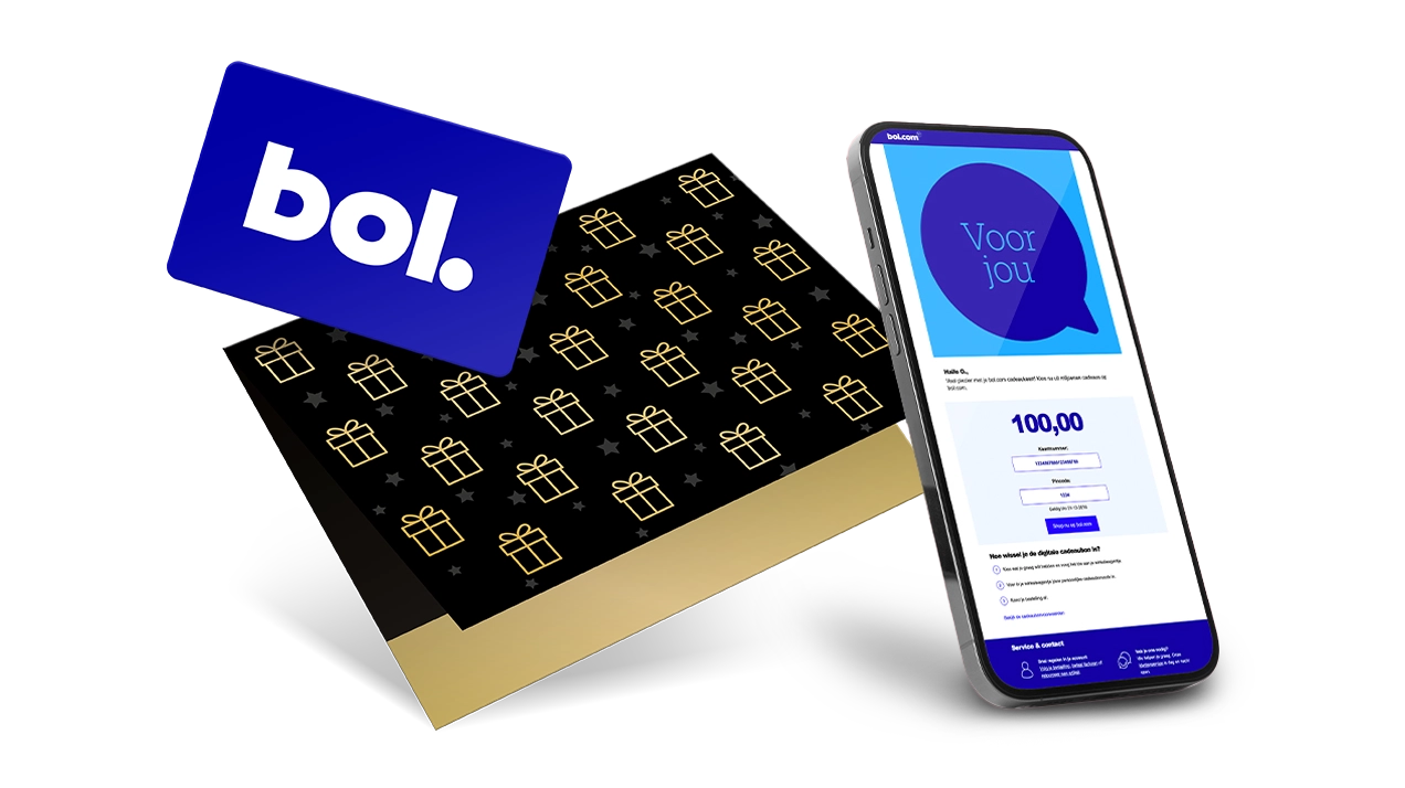 Bol Cadeaukaart fysiek of digitaal zakelijk verkrijgbaar