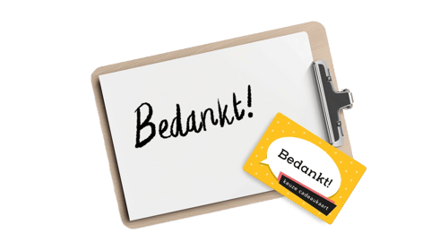 De Bedankt Cadeaukaart: ideaal zakelijk bedankje
