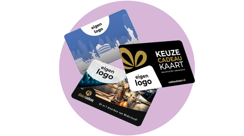 Welke cadeaukaart kun je laten drukken met je logo?