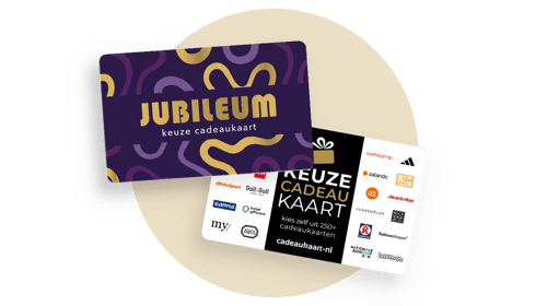 Jubileum cadeau zakelijk geregeld via cadeaukaart.nl
